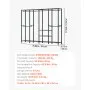 VEVOR Clothing Garment Rack, Heavy Duty Closet Wardrobe, Adjustable Tiers Clothes Racks with Steel Frame, 499 kg Load Capacity Clothes Rack with 4 Hanging Rods for Bedroom, Clothing Store, Hallway