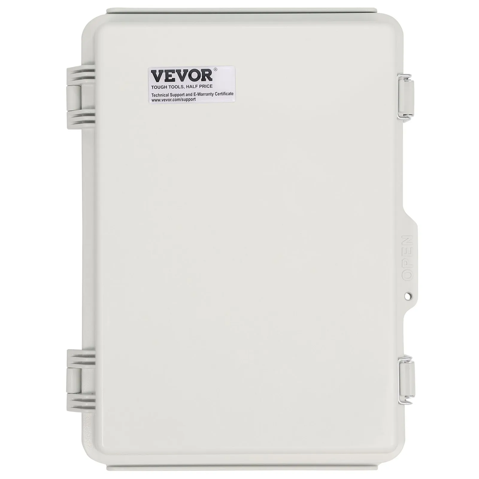 VEVOR Outdoor Electrical Junction Box, 300 x 200 x 180 mm, ABS Plastic Electrical Enclosure Box with Hinged Cover Stainless Steel Latch, IP67 Dustproof Waterproof for Outdoor Electrical Projects