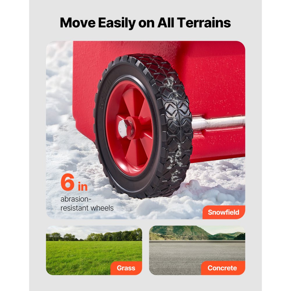 VEVOR Fuel Caddy, 16 Gallon, Portable Fuel Tank with 12V DC 2.5 GPM Electric Fuel Transfer Pump, 4 ft Delivery Hose & Auto-Stop Sensor Nozzle, Tank Adapters, Suitable for Diesel & Gasoline, Red