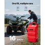 VEVOR Fuel Caddy 16 Gallon Portable Fuel Tank with 12V DC Electric Transfer Pump