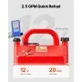 VEVOR Fuel Caddy 16 Gallon Portable Fuel Tank with 12V DC Electric Transfer Pump