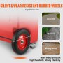 VEVOR Fuel Caddy, 32 Gallon, Portable Fuel Storage Tank On-Wheels, with 12V DC Transfer Pump, Gasoline Diesel Fuel Container with 8.2 ft Hose, Flow Rate 7L/min, for Trucks, Boats, Lawn Mowers