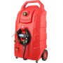 VEVOR Fuel Caddy, 32 Gallon, Portable Fuel Storage Tank On-Wheels, with 12V DC Transfer Pump, Gasoline Diesel Fuel Container with 8.2 ft Hose, Flow Rate 7L/min, for Trucks, Boats, Lawn Mowers