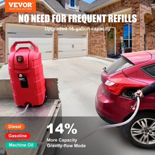 Bidon 5l Dickly Réservoir Carburant 10L Chauffage Stationnement - Polypropylène Universel Réservoir D'essence
