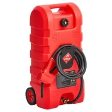 Both diesel and gasoline can be used！VEVOR Fuel Caddy 15 Gallon Portable Fuel Tank with Gravity & Hand Pump Modes