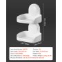VEVOR Soap Holder for Shower, Double Layer with Suction Cup, Wall Mounted NO-Drilling, Strong Suction Bar Soap Sponge Holder, Self Draining Soap Saver, for Shower Bathroom Bathtub Kitchen, Removable