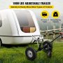 VEVOR Adjustable Trailer Dolly, 1000 Lbs Capacity Trailer Mover Dolly, 15.7" to 23.6" Adjustable Height, Manual Trailer Mover with 16" Wheels, Heavy-Duty Tow Dolly for Car, RV, Boat