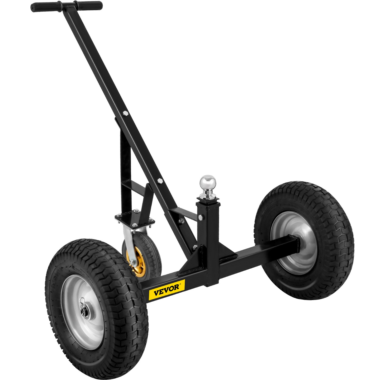 VEVOR Adjustable Trailer Dolly, 1000 Lbs Capacity Trailer Mover Dolly, 15.7" to 23.6" Adjustable Height, Manual Trailer Mover with 16" Wheels, Heavy-Duty Tow Dolly for Car, RV, Boat