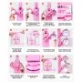 VEVOR Button Maker, 1/1.25/2.28 inch(25/32/58mm) 3-IN-1 Pin Maker, 300pcs Button Parts, Button Maker Machine with Panda Magic Book, Ergonomic Arc Handle Punch Press Kit, For Children DIY Gifts, Pink