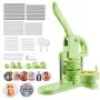 VEVOR Button Maker Machine, 32 mm / 58 mm 2-in-1, Plastic Pin Maker with 200 pcs Button Parts, Circle Cutter and Magic Book, Reinforced Ergonomic Handle, for DIY Badges, Personalized Pins, Green