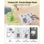 VEVOR Button Maker Machine, 32 mm / 58 mm 2-in-1, Plastic Pin Maker with 200 pcs Button Parts, Circle Cutter and Magic Book, Reinforced Ergonomic Handle, for DIY Badges, Personalized Pins, Green