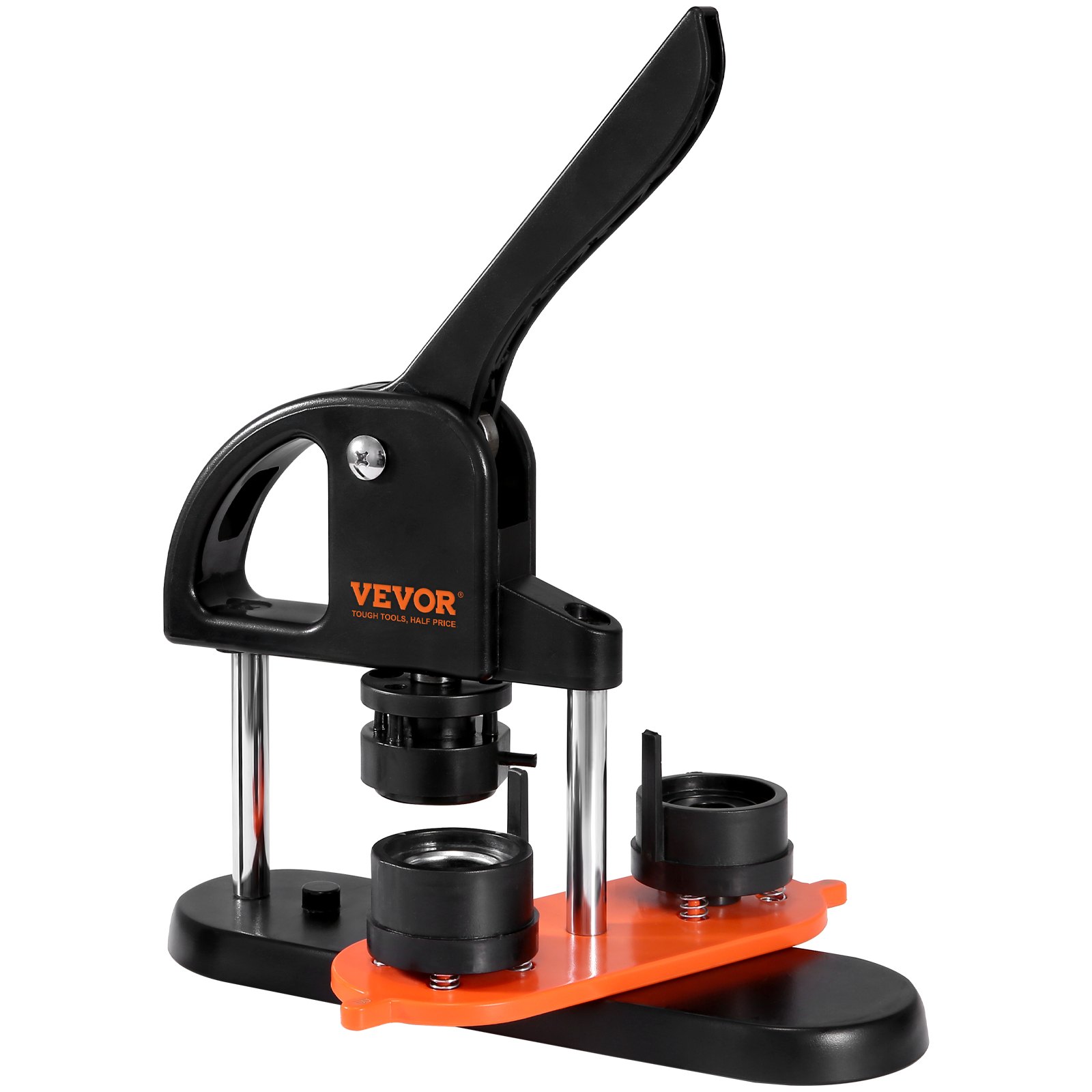 VEVOR Button Maker Machine, 1,25 tommer/32 mm Pin Maker, Installationsfri Badge Punch Press Kit, Børne DIY Gaver Button Making Supplies med 500 stk knapdele, Circle Cutter, Magic Book
