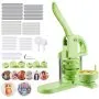VEVOR Button Maker Machine, 58 mm / 75 mm 2-in-1, Plastic Pin Maker with 200 pcs Button Parts, Circle Cutter and Magic Book, Reinforced Ergonomic Handle, for DIY Badges, Personalized Pins, Green