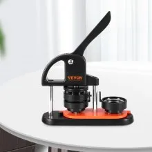 VEVOR Button Maker Machine, 2.28 inch/58mm Pin Maker with 100pcs Button Parts, Ergonomic Arc Handle Punch Press Kit, Button Maker with Panda Magic Book, For Children DIY Gifts and Christmas