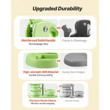 VEVOR Button Maker Machine Plastic Pin Maker 2.28 in 100pcs Button Parts Green