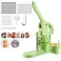VEVOR Button Maker Machine, 75 mm, Plastic Pin Maker with 100pcs Button Parts, Circle Cutter and Magic Book, Reinforced Ergonomic Handle, for DIY Badges, Personalized Pins and Key Chains, Green