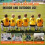 VEVOR folding bench seating for soccer players, ideal for temporary seats, gatherings, competitions, camping.