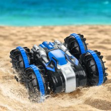 VEVOR Amphibious Remote Control Car Boat 2.4 GHz 4WD RC Boat Crianças Adultos Azul