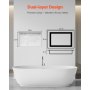 VEVOR Shower Niche 40.6 x 50.8 x 10.2 cm Recessed Wall Divider Shelf Bathroom