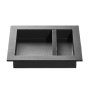 VEVOR Shower Niche, 40.6 x 50.8 x 10.2 cm Recessed Wall Niche with Movable Divider Shelf, Modern Soap & Shampoo Storage Organizer, Square Corners, Sealed Waterproof Design, Black for Bathroom Shower