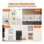 VEVOR Shower Niche Ready for Tile 40.64x40.64cm & 40.64x50.8cm, Triple Shelf, Square Corners Wall-inserted Niche Recessed, Sealed Protection Modern Soap Storage Niche for Shower Bathroom, Black