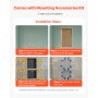 VEVOR Shower Niche 40.6 x 81.3 + 40.6 x 81.3 cm Recessed Wall Shelf Bathroom