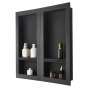 VEVOR Shower Niche 40.6 x 81.3 + 40.6 x 81.3 cm Recessed Wall Shelf Bathroom