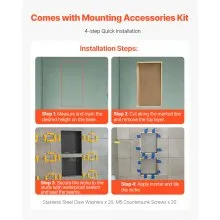 Shower Niche 16"x 32"+ 16"x 32"Recessed Wall Shelf for Bathroom