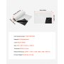 VEVOR 10 Mil Plastic Sheeting Heavy Duty 10' x 65', Thick Plastic Sheeting Roll, Plastic Drop Cloth Painters Tarp Covering for Crawl Space Vapor Barrier, Black and White Double-Sided, Multi-Purpose