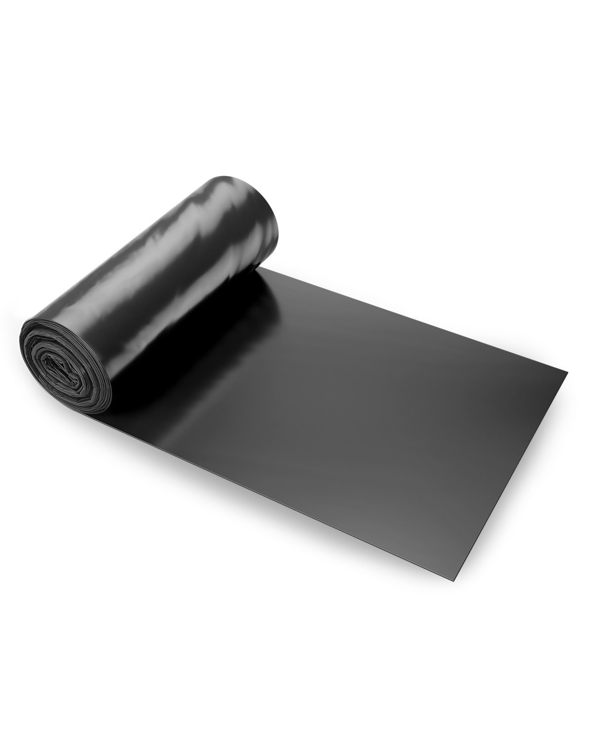 VEVOR - Lona de plástico resistente de 3 x 50 pies, rollo de 4 mil de grosor, lona de plástico para pintores, cubierta de polietileno para barrera de vapor de espacios de acceso, multiusos, color negro