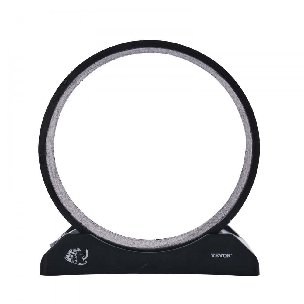 VEVOR Cat Exercise Wheel, 31.5 in, Large Cat Running Wheel with Secure Brake & Carpeted Runway, Quiet Operation Cat Treadmill, Indoor Cats Exerciser Wheel for Pets Weight Loss & Health Black