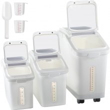 Mophorn 21 Gallon Ingredient Bin with Scoop 400 Cup Ingredient Bin with  Sliding Lid Commercial Food Storage for Kitchen