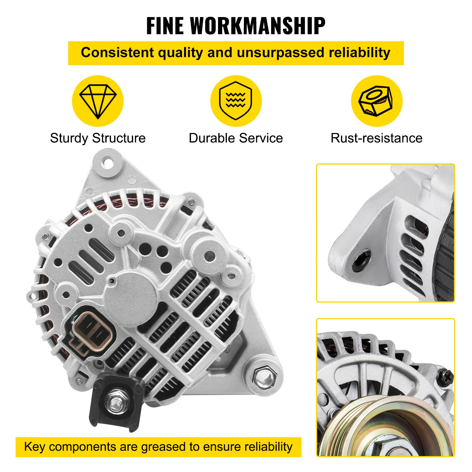 Alternator for Mitsubishi Pajero NM NP NL Challenger PA Triton MK V6 3.0L 3.5L