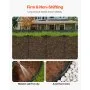 VEVOR Landscape Edging, 20 ft x 2 in Plastic Garden Border Edging with 120 Spikes, No Dig, Flexible Lawn Edgings Roll, UV-Resistant Mini Fence Borders Pathway Edgings for Flower Beds Yard Paver
