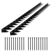 VEVOR Landscape Edging Border 10Pcs 6 ft x 1.6 in Plastic Garden Edging No Dig