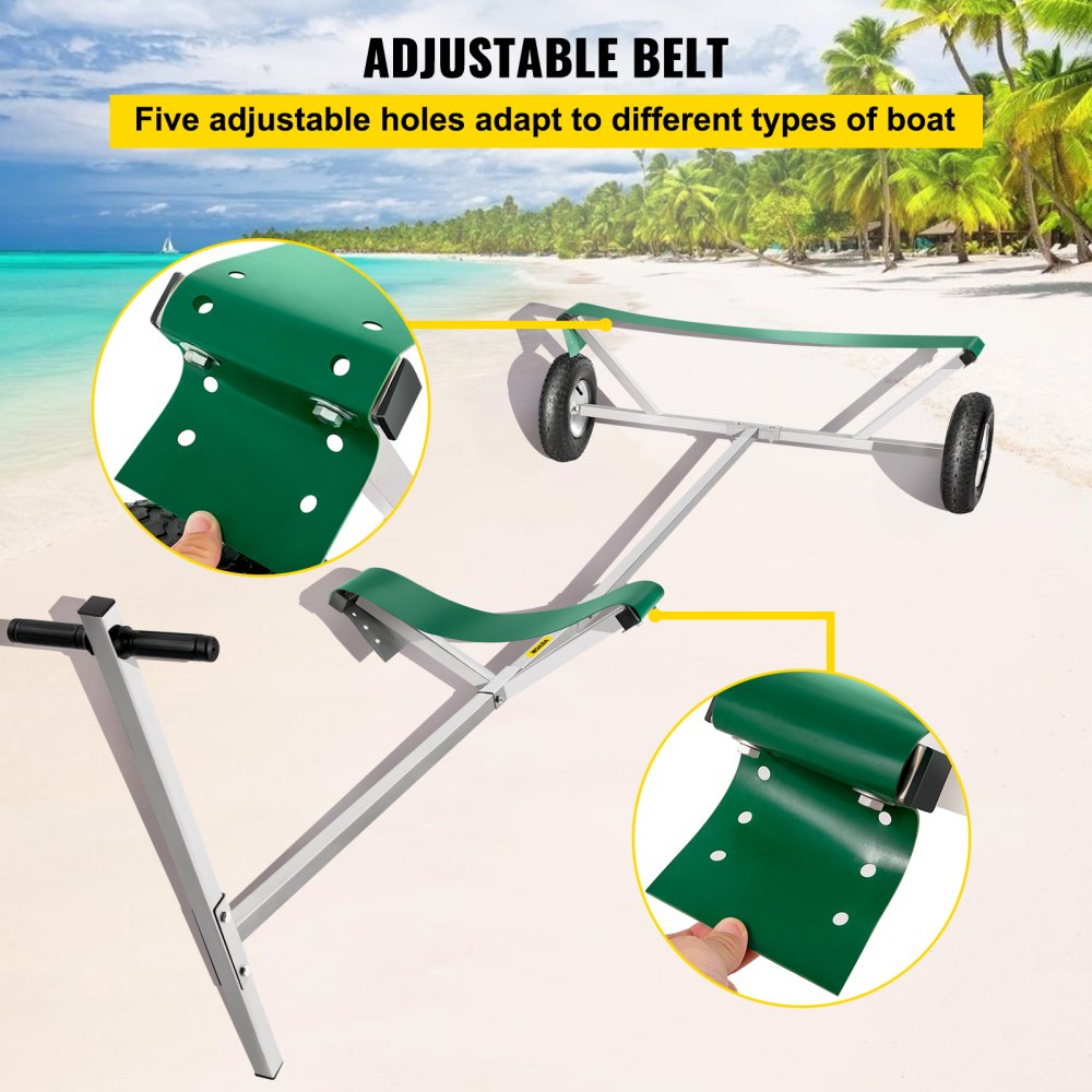 VEVOR  Boat Launching Dolly for Inflatable with14" Wheels Hand Trailer