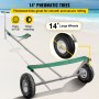 VEVOR  Boat Launching Dolly for Inflatable with14" Wheels Hand Trailer