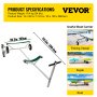 VEVOR  Boat Launching Dolly for Inflatable with14" Wheels Hand Trailer