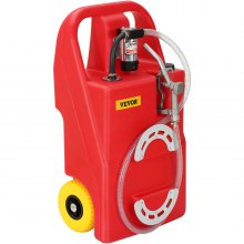 VEVOR Fuel Caddy, 32 Gallon, Portable Fuel Storage Tank On-Wheels, with 12V DC 140 W Transfer Pump (for Diesel Only), Diesel Fuel Container with 13 Ft Hose, Flow Rate 40L/min, for Trucks, Boats
