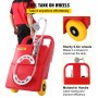 VEVOR Fuel Caddy 25 Gallon Portable Gas Diesel Tank On-Wheels with Manual Pump