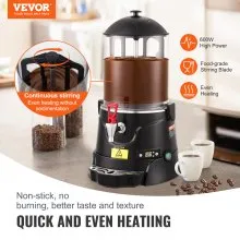 VEVOR Hot Chocolate Dispenser 2.6 Gal / 10 L Hot Chocolate Machine for Hot Drink