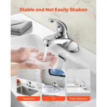 VEVOR Single Handle Sink Faucet Chrome-Plated Silver Kitchen Water Faucet