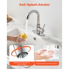 VEVOR Single Handle Sink Faucet Kitchen Faucet Brushed Nickel Single Handle