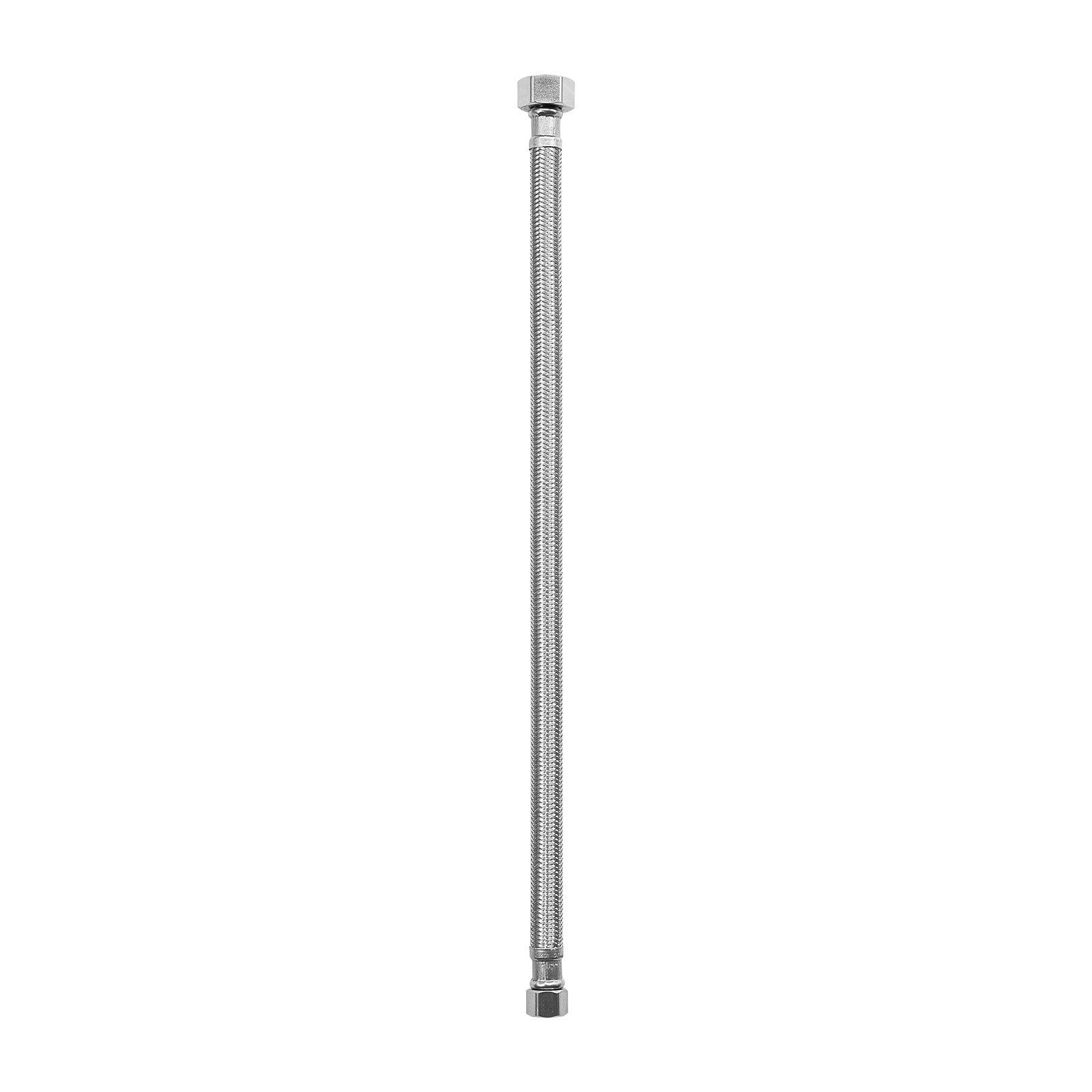 VEVOR Faucet Hose Connector, 16-Inch Length, 3/8 Inch Comp x 1/2 Inch FIP 10-Pack Braided Stainless Steel Faucet Supply Line, Faucet Hose Connects Kitchen Bathroom Sink to Water Supply, Certified Safe