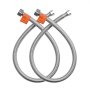 Faucet Supply Line Connector 24 in Length 2 PCS Braided Stainless Steel