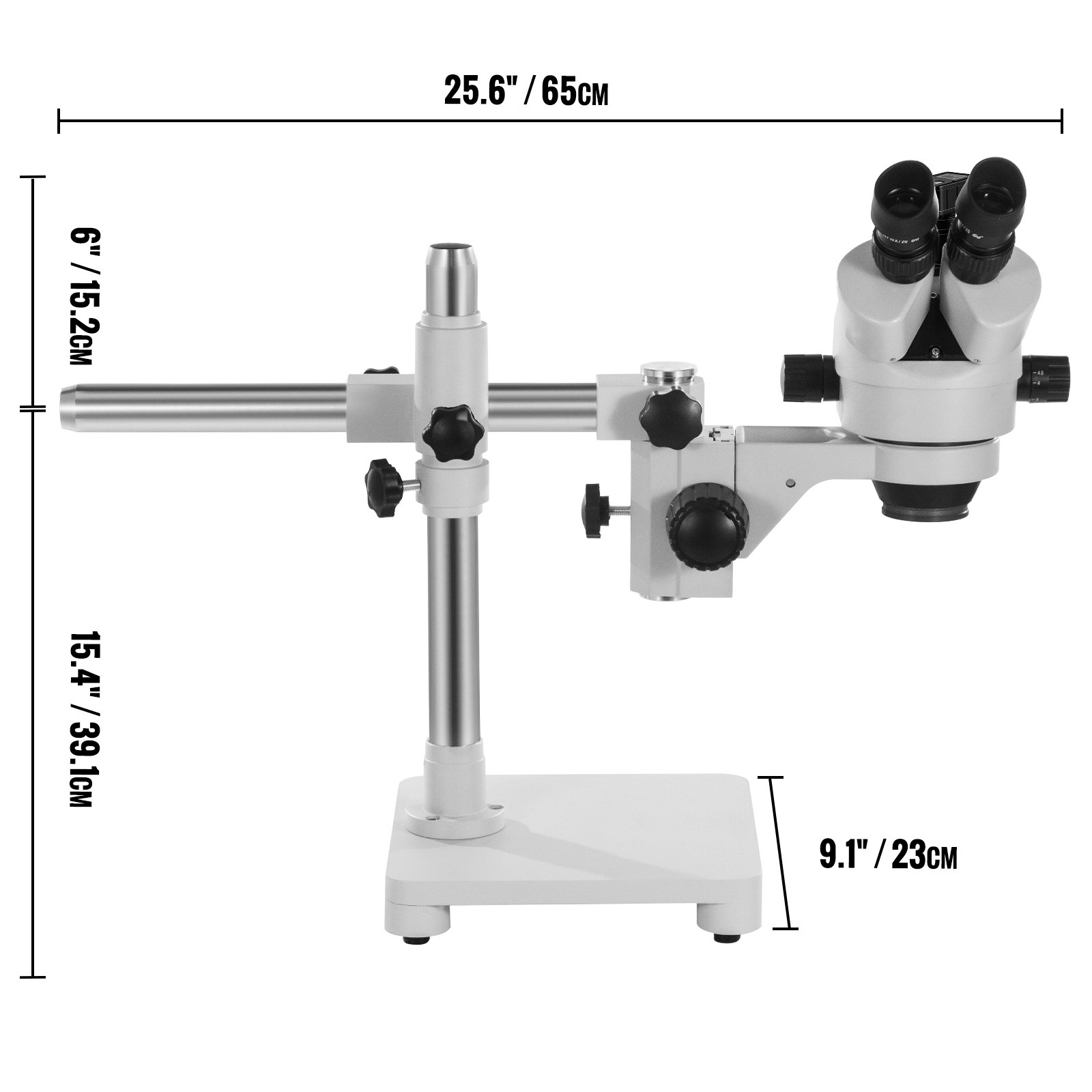 Vevor Trinocular Stereo Microscope Zoom Microscope 3.5x-90x 5mp Camera&led Light