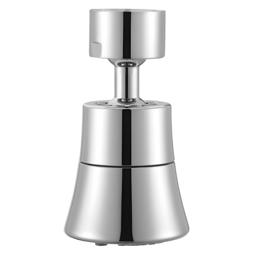 VEVOR Faucet Aerator, 360° Swivel Kitchen Sink Aerator, 5-Function 5-Flow Sink Sprayer Attachment, Bathroom Faucet Extender Head Replacement for 15/16 inch Female Thread with Adapter & 55/64 inch Male