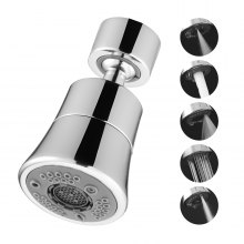 Faucet Aerator 360° Swivel Kitchen Sink Aerator 5-Flow Sprayer Brass Adapter