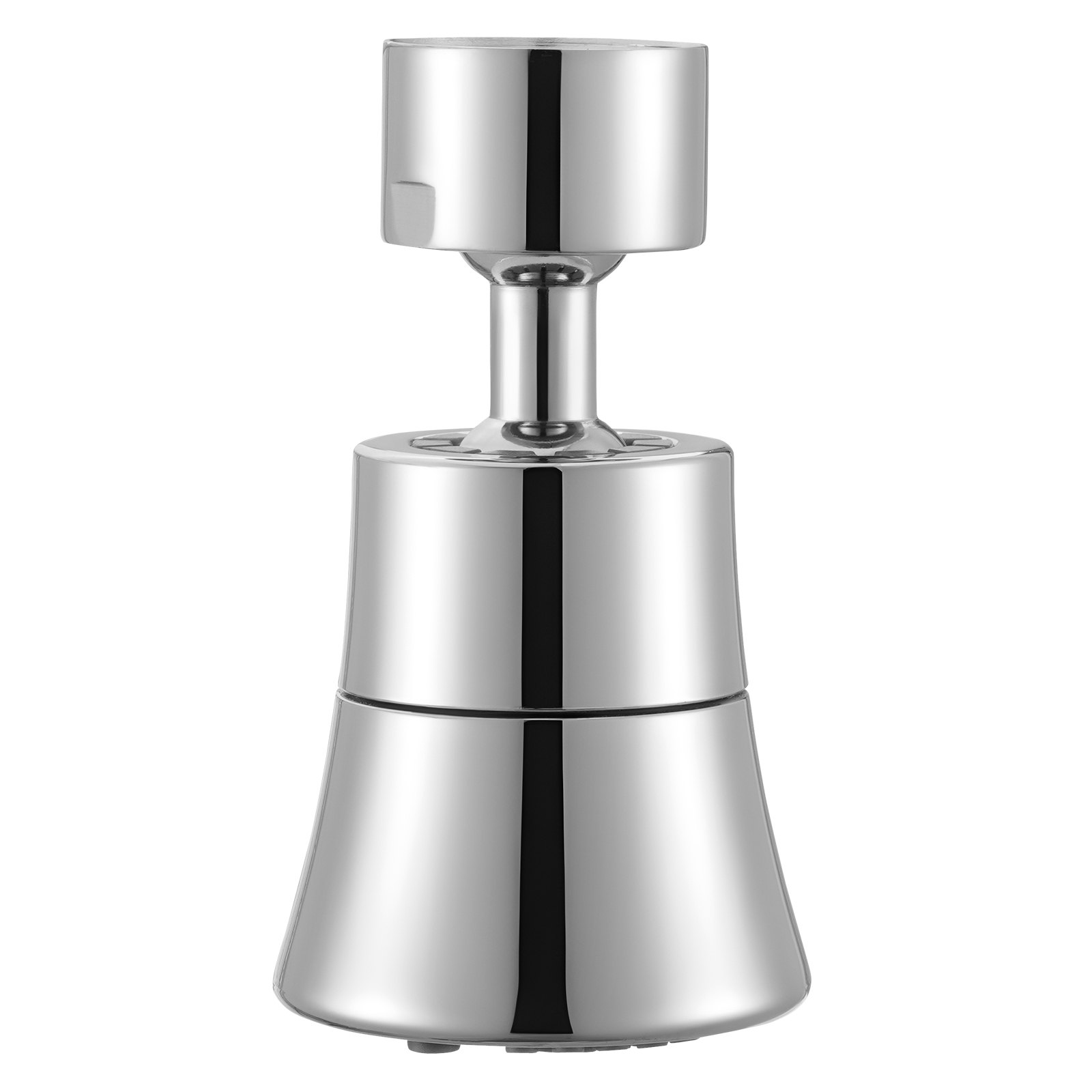 VEVOR Faucet Aerator, 360° Swivel Kitchen Sink Aerator, 5-Function 5-Flow Sink Sprayer Attachment, Bathroom Faucet Extender Head Replacement for 15/16 inch Female Thread with Adapter & 55/64 inch Male