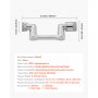 VEVOR 1080° Swivel Faucet Extender, 2 Sprayer Modes Sink Water Faucet Aerator Extension, Kitchen Bathroom Rotatable Spray Attachment with Brass Robotic Arm, Rotating Splash Filter Wash Hand/Hair/Face